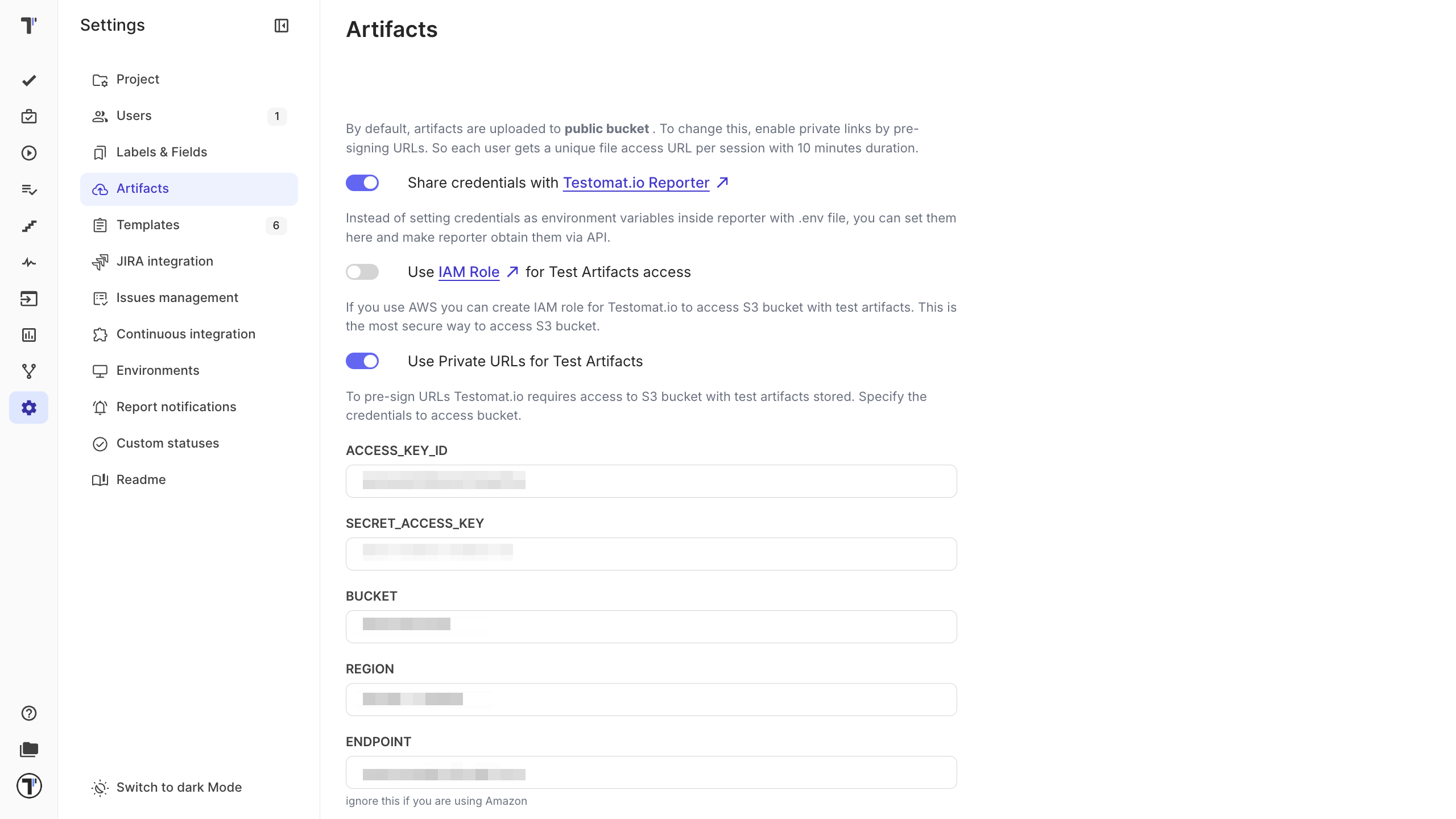 Testomat.io Artifacts