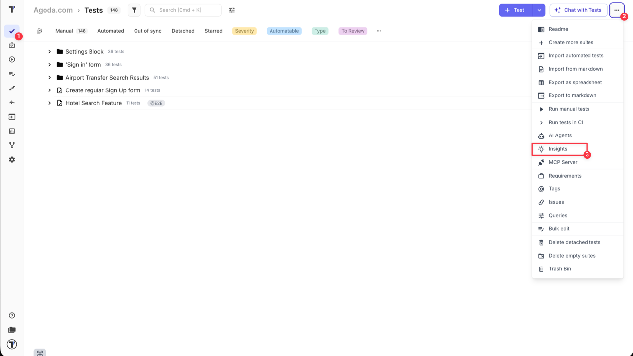 Testomat.io - Insights