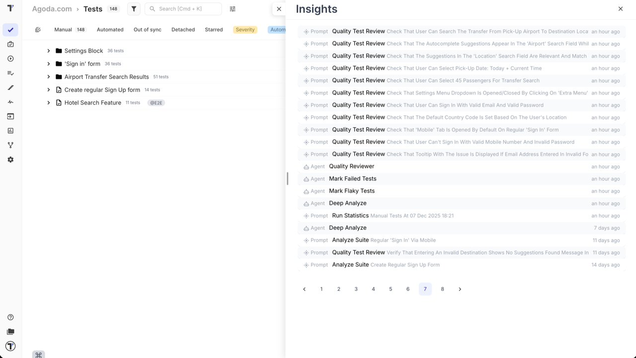 Testomat.io - Insights