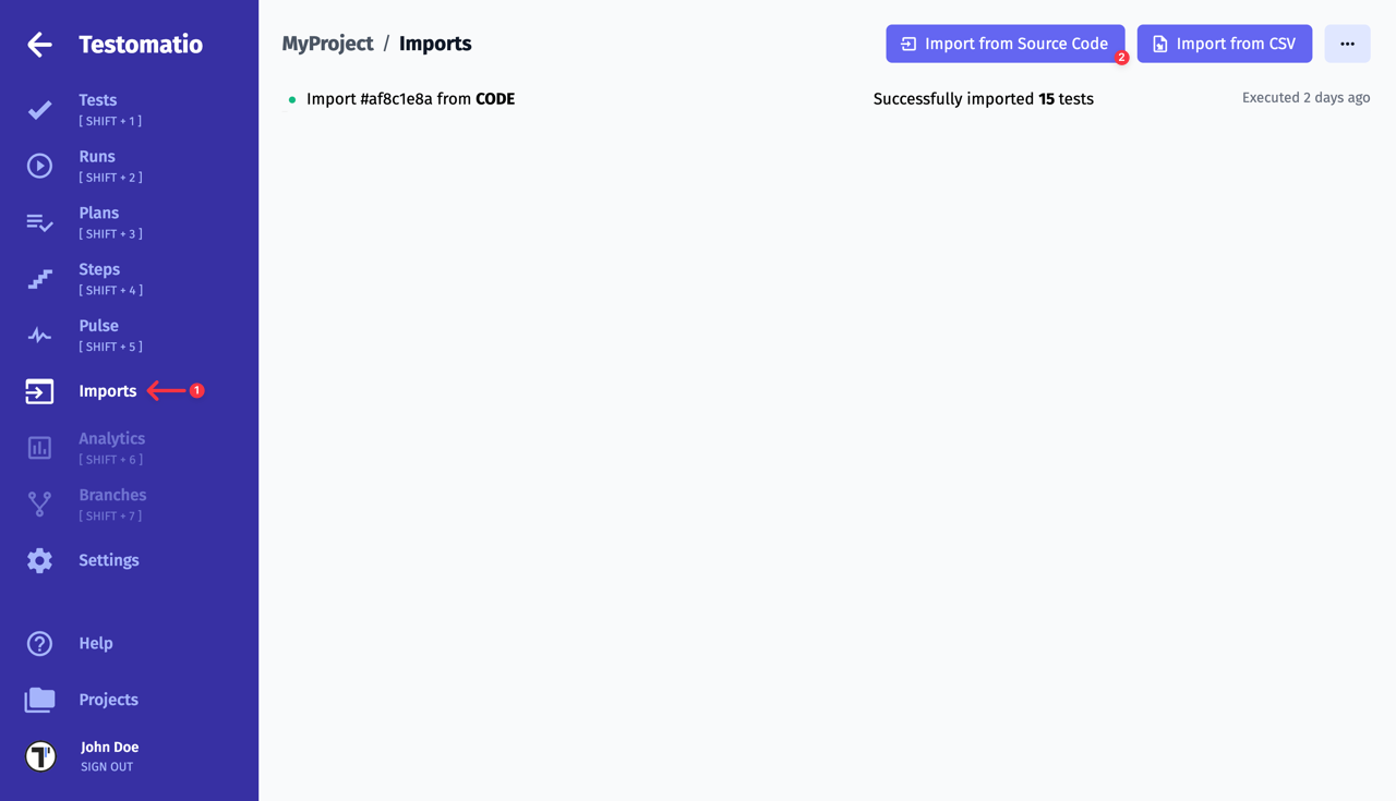 Testomat.io - Import automated tests another way