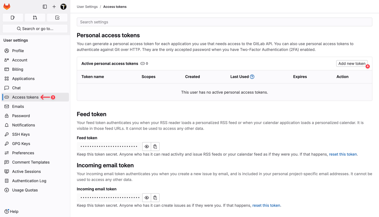 Testomat.io - GitLab Access Token