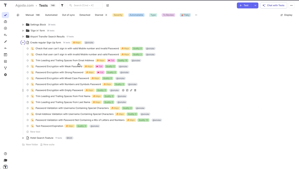 Testomat.io - Remove tags