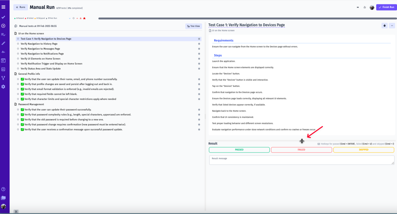 Testomat.io - Test Case Description Block Adjustment