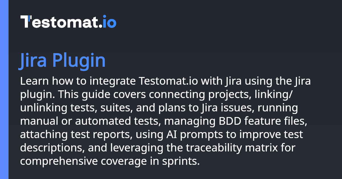 Jira Plugin | Docs