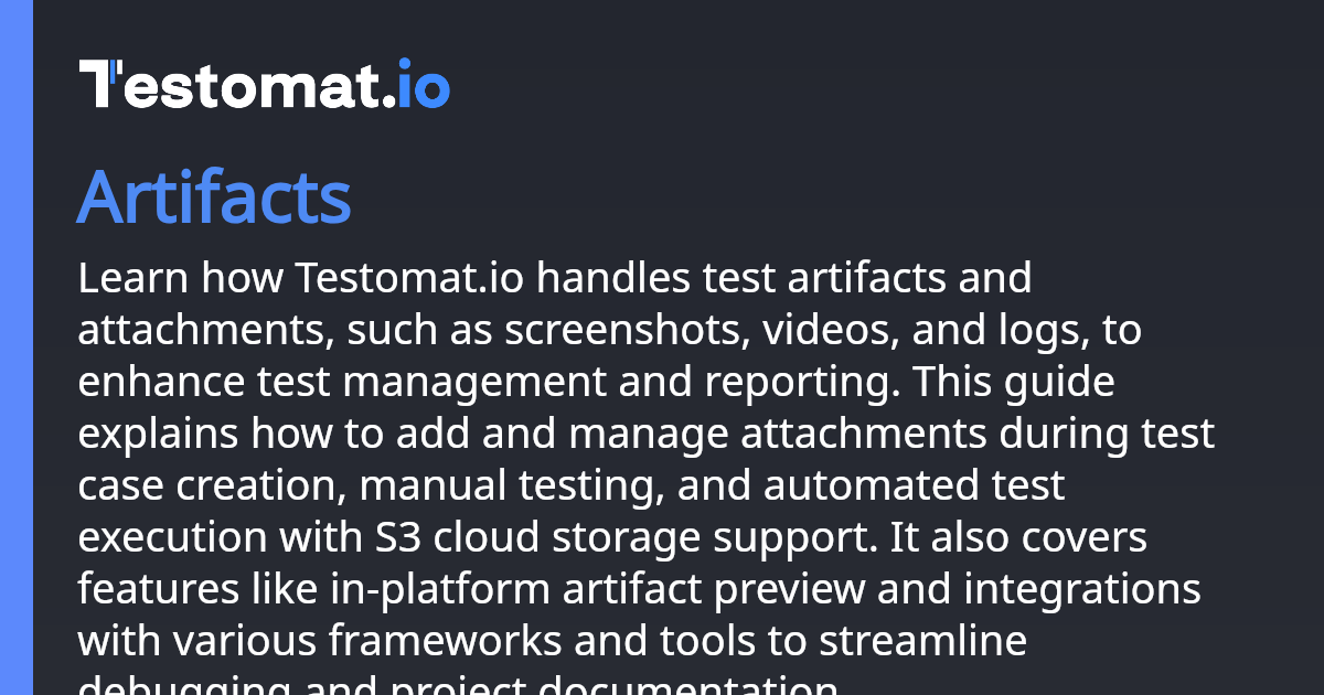 Artifacts | Docs