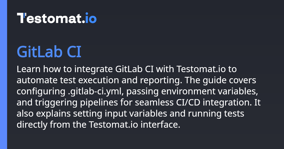 GitLab CI | Docs