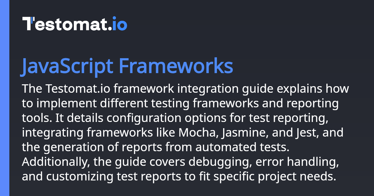 NodeJS Test Frameworks | Docs